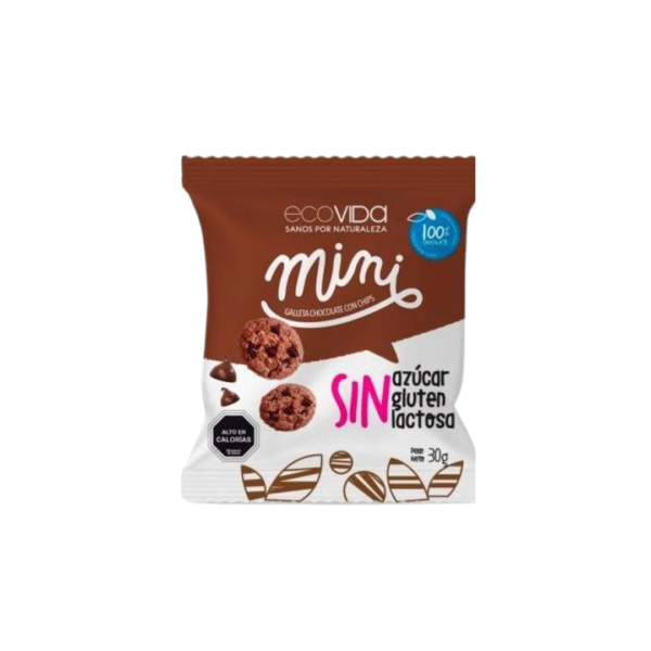 Mini Sin Gluten Chocolate C/Chips - (Pack 6 Unidades). - Imagen 2